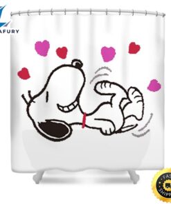 Snoopy Love Shower Curtains