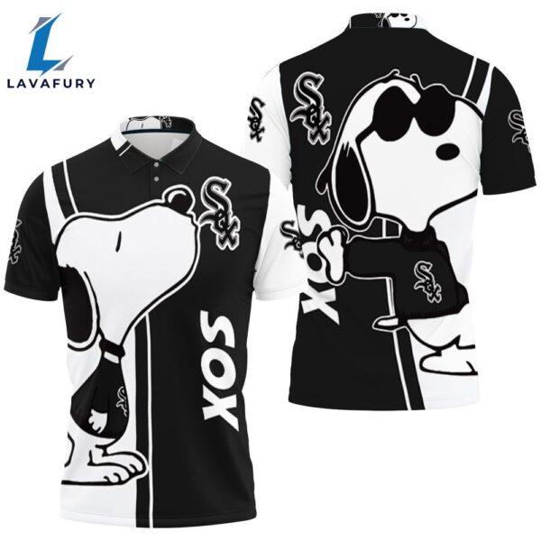 Snoopy Lover Chicago White Sox 3d Printed Polo Shirt