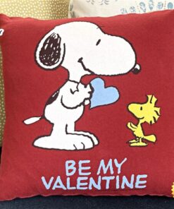 Snoopy Peanuts Valentine’s Day Pillow…