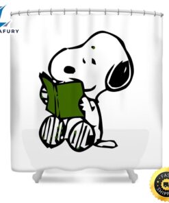 Snoopy Reading Shower Curtain