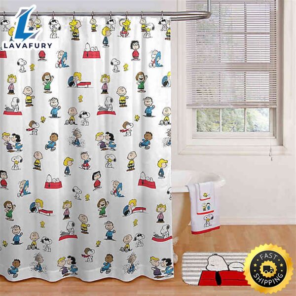 Snoopy Shower Curtains And Bath Decor