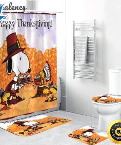 Snoopy Thanksgiving Bathroom Sets- Shower…