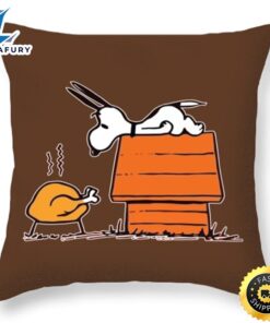 Snoopy Thanksgiving Throw Pillow