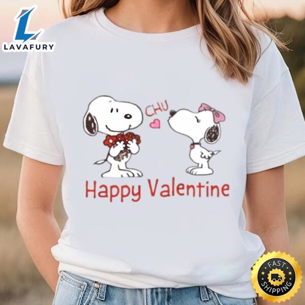 Snoopy Happy Valentine Day Coupe Shirt