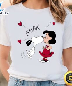 Snoopy Kissing Lucy Shirt, Peanuts…