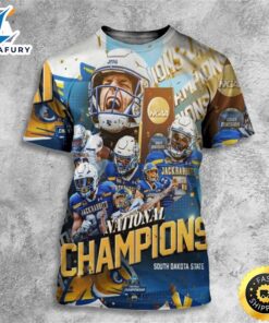 South Dakota State Jackrabbits Defeat Montana Grizziles 23-3 To Win The 2024 FCS Football National Championship All Over Print Shirt