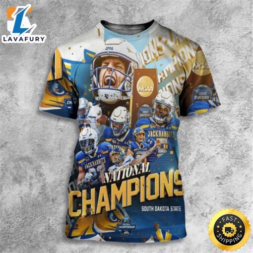 South Dakota State Jackrabbits Defeat Montana Grizziles 23-3 To Win The 2024 FCS Football National Championship All Over Print Shirt