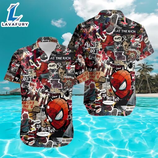 Spider Man Aloha Hawaiian Summer Gift Shirt