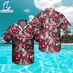 Spider-Man Chibi Hawaiian Shirt, Spider…