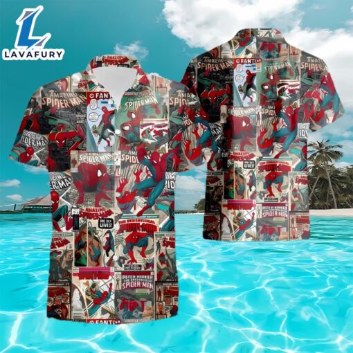 Spider Man Set 3D Hawaiian Shirt And Short Gift For Men And Women