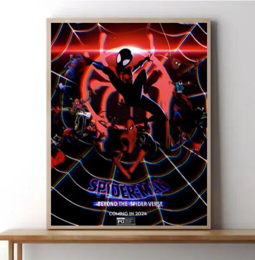 Spiderman Beyond The Spider-Verse 2024 Poster For Movie Fans