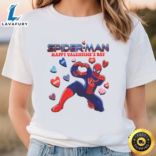 Spiderman Happy Valentines Day Shirt