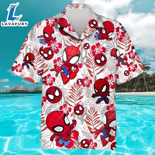 Spidey And His Amazing Friends Hawaiian Shirt, Spiderman Summer Trip Family Disney Hawaiian Shirt