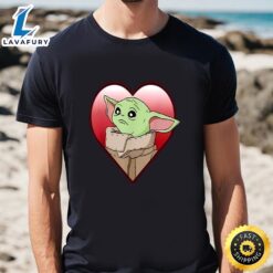 Star Wars Valentine Baby Yoda Hug Hear Valentine Shirt