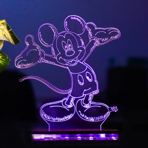 Starlaser 3d Cute Mickey Mouse Night Lamp