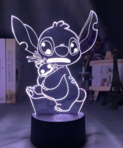 Stitch 3d Anime Character Led Optical Light, Bedroom Decor