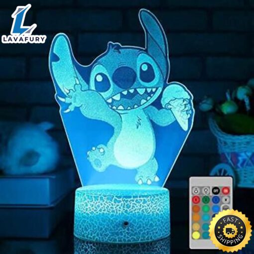 Stitch 3d Cute Night Light, Stitch Gifts For Kids