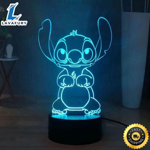 Stitch 3d Lamp Manga Led Night Light