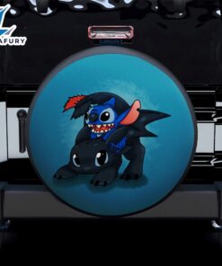 Stitch And Toothless Car Spare Tire Covers Gift For Campers