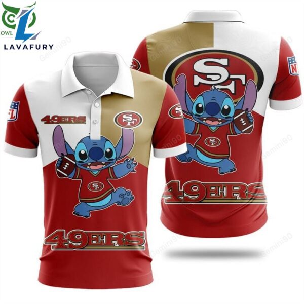 Stitch Favourite NFL San Francisco 49ers 3D shirt hoodie polo