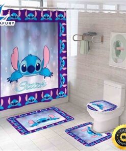 Stitch Set Shower Curtain Bath…
