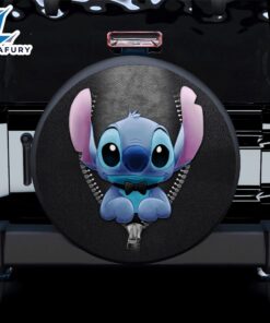 Stitch Wear Bow Zipper Car Spare Tire Gift For Campers