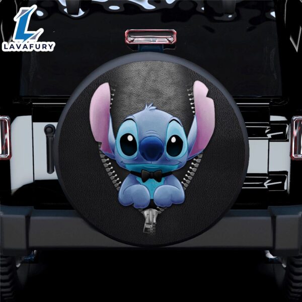 Stitch Wear Bow Zipper Car Spare Tire Gift For Campers