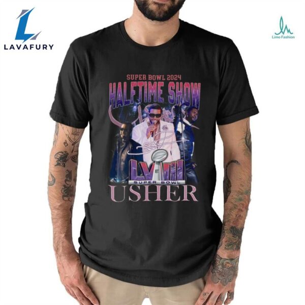 Super Bowl 2024 Halftime Show Usher Shirt