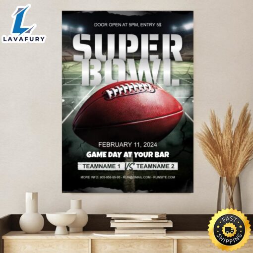 Super Bowl Flyer 2024 Free Google Docs Template Canvas