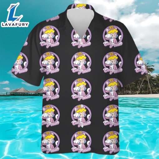 Super Mario 3D World Bowser’s Fury Peach Cat Princess Paw Hawaiians Shirt