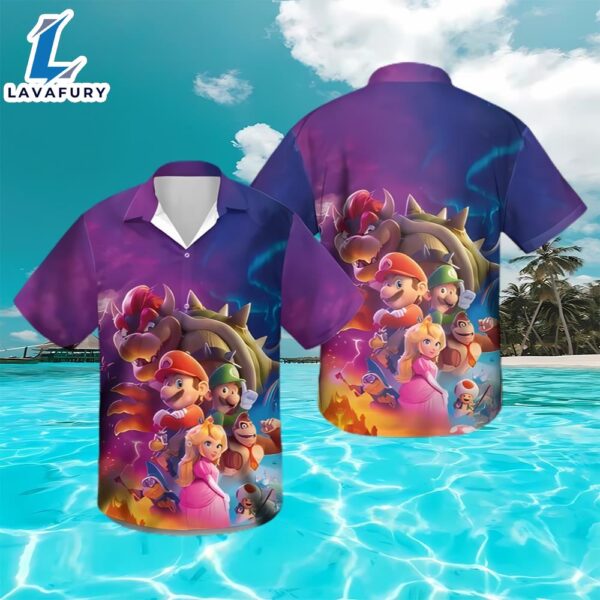 Super Mario And Friends Aloha Beach Hawaiian Shirt