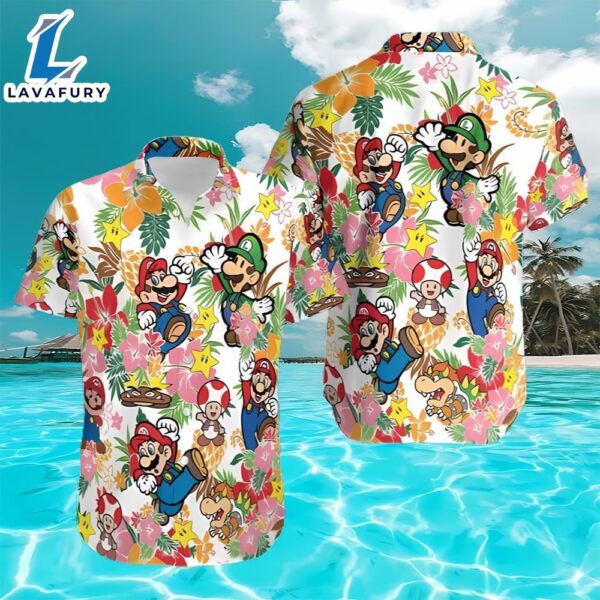 Super Mario And Friends Hawaiian Shirt