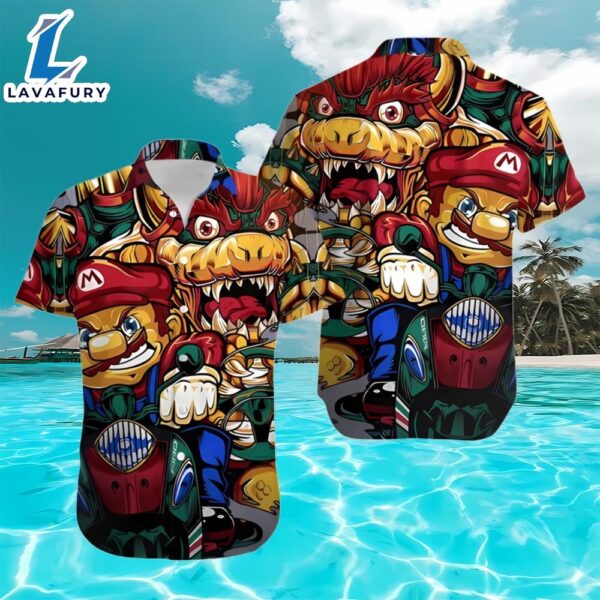 Super Mario And Luigi Aloha Beach Hawaiian Shirt