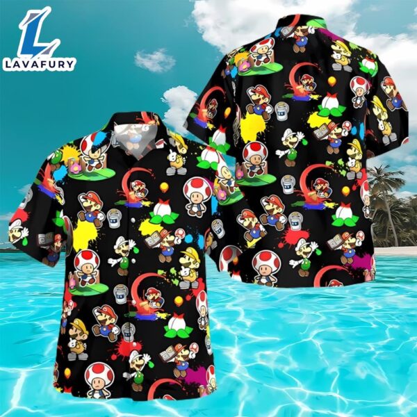 Super Mario Beach Hawaiian Shirt