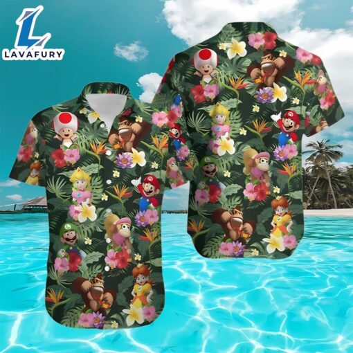 Super Mario Bros Beach Lover Aloha Hawaiian Shirt