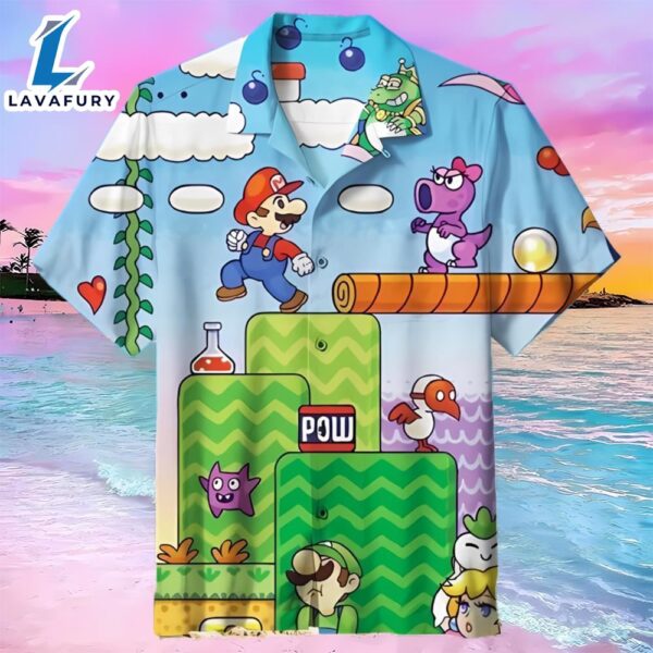 Super Mario Movie All Over Print Hawaiian Shirt
