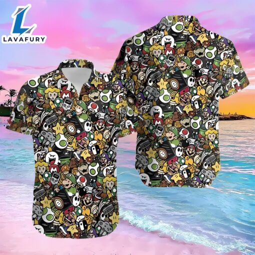 Super Mario Movie Character Hawaiian Shirt