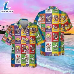 Super Mario Party Hawaiian Shirt