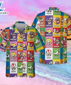 Super Mario Party Hawaiian Shirt