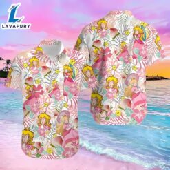 Super Mario Princess Peach Feeling Peachy Hawaiian Shirt