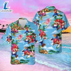 Super Mario Summer Gift All Over Print Hawaiian Shirt