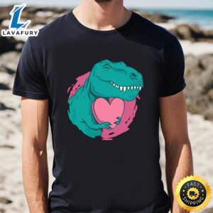 T-Rex Valentine Heart T-Shirt