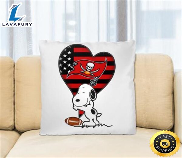 Tampa Bay Buccaneers NFL Football The Peanuts Movie Adorable Snoopy Pillow Square Pillow