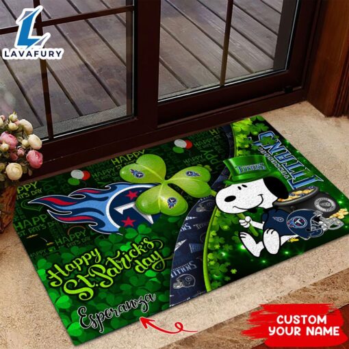 Tennessee Titans NFL-Custom Doormat The Celebration Of The Saint Patrick’s Day