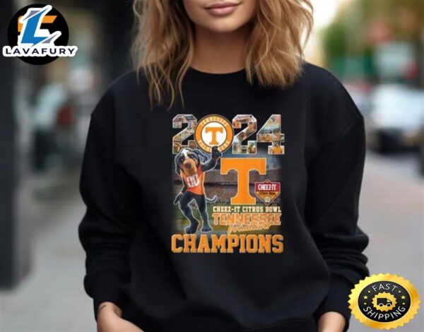 Tennessee Volunteers 2024 Cheez-It Citrus Bowl Champions Mascot Unisex T-Shirt
