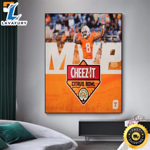 Tennessee Volunteers Nico Iamaleava Is The 2024 Cheez It Citrus Bowl MVP NCAA College Football Home Decor Poster Canvas