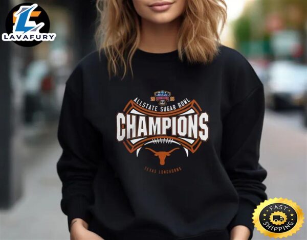 Texas Longhorns 2024 Allstate Sugar Bowl Champions Cfb Playoff Unisex T-Shirt