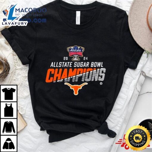 Texas Longhorns Football 2024 Allstate Sugar Bowl Champions Cfb Playoff T Shirt