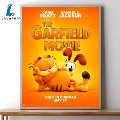 The Garfield Movie 2024 Poster Canvas