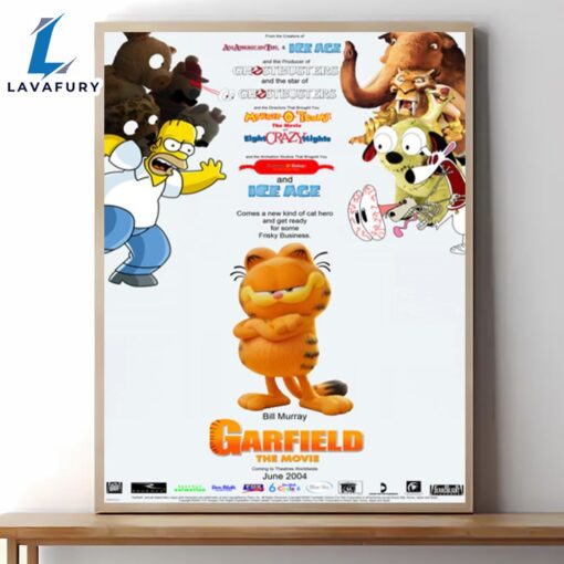 The Garfield Movie Poster Canvas Wall Art